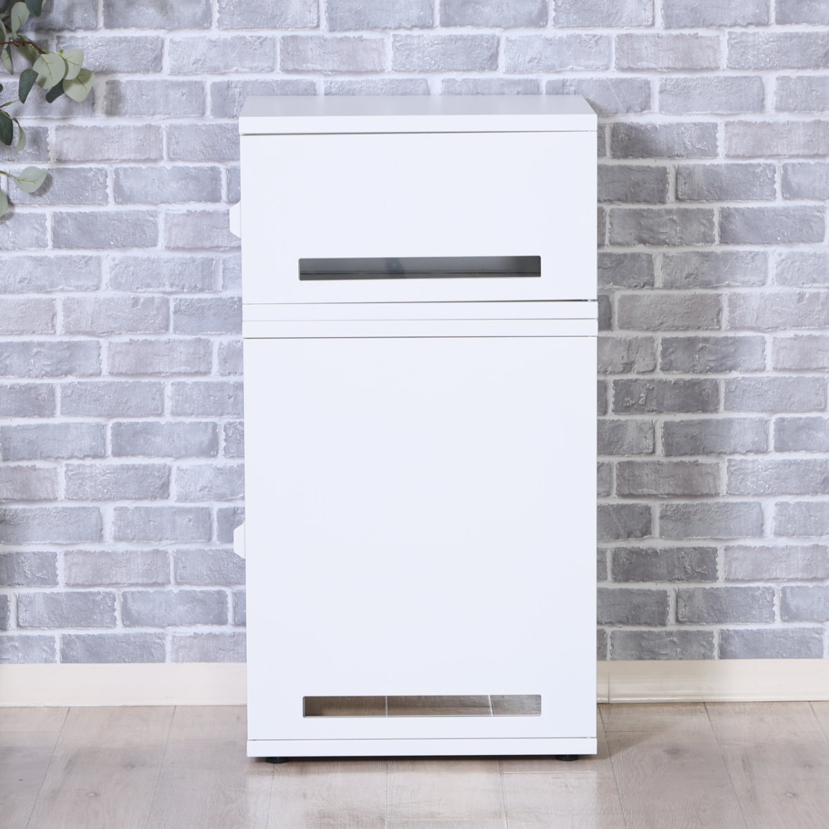 宅配ボックス スチール宅配ボックス Luca 2段 ( 宅配 ボックス ポスト 宅配ポスト 一戸建て用 大型 大容量 据え置き 置き配用ボックス 郵便 郵便受け 宅配BOX 2段式 防止対策 防犯 鍵付き 戸建 屋外 おしゃれ ) 【ホワイト】 ホワイト