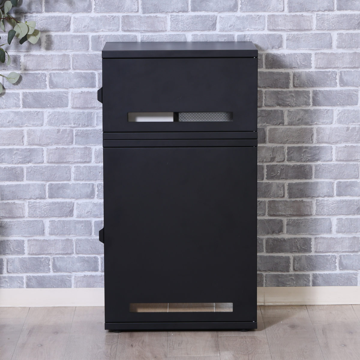 宅配ボックス スチール宅配ボックス Luca 2段 ( 宅配 ボックス ポスト 宅配ポスト 一戸建て用 大型 大容量 据え置き 置き配用ボックス 郵便 郵便受け 宅配BOX 2段式 防止対策 防犯 鍵付き 戸建 屋外 おしゃれ ) 【ホワイト】 ホワイト