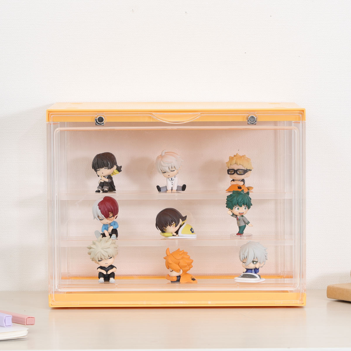 収納ケース コレクションケース hina 扉付き 推し活 卓上 積み重ね