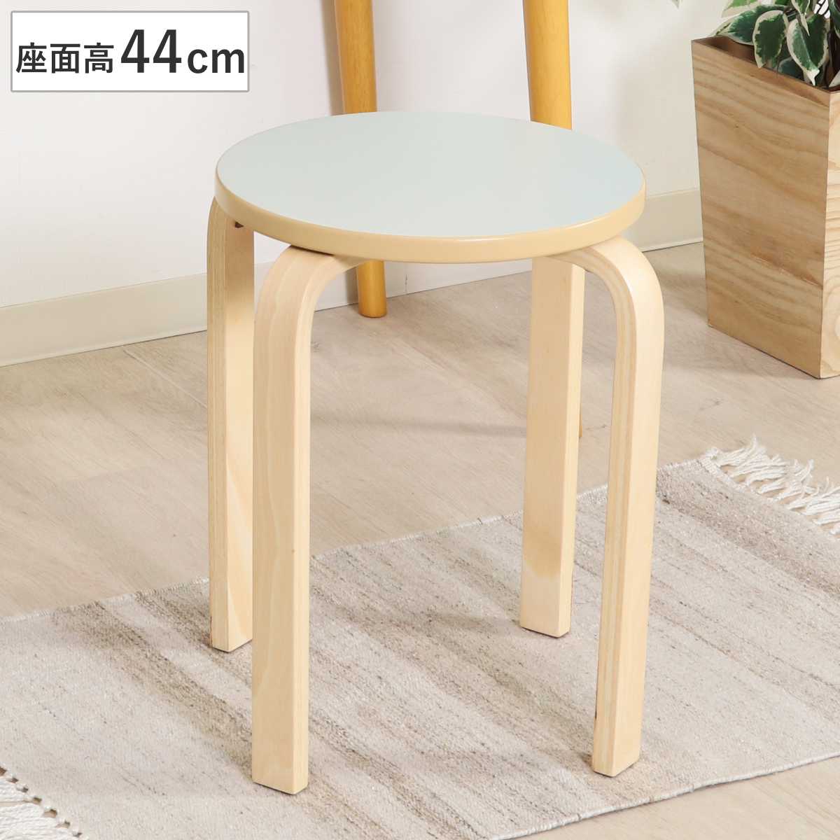 椅子 木製 スタッキング可能 スツール （ チェア チェアー 1人掛け イス いす 腰掛け キッチン 背もたれなし 積み重ね 軽量 軽い 来客用 サブチェア 玄関 リビング 丸椅子 木製スツール 円形 ）