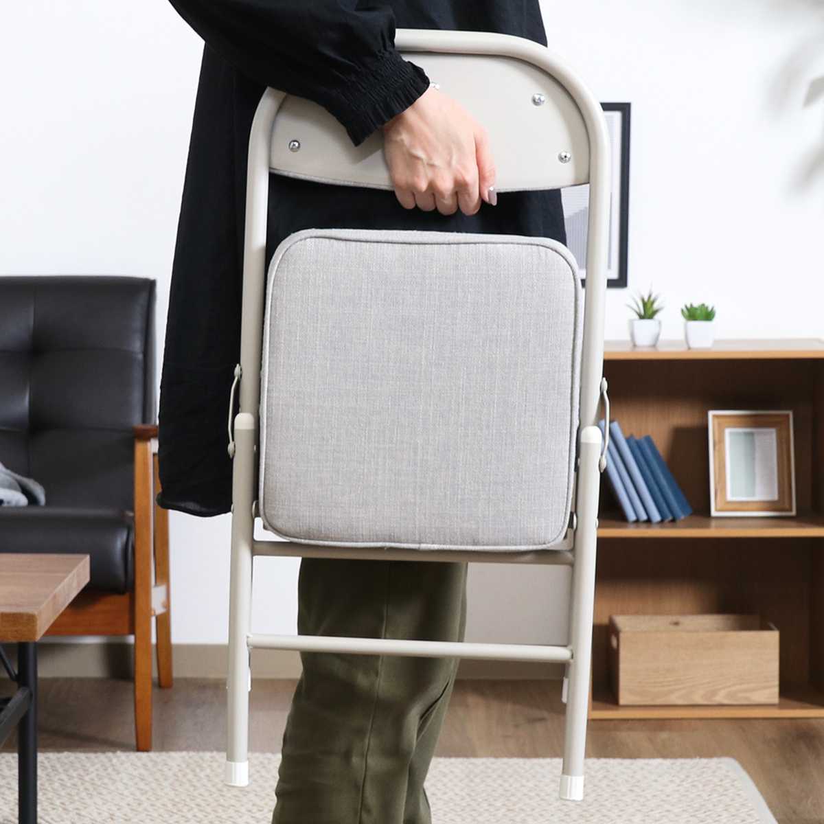 折りたたみ椅子 ロータイプ コンパクト （ チェア 折り畳み 1人掛け