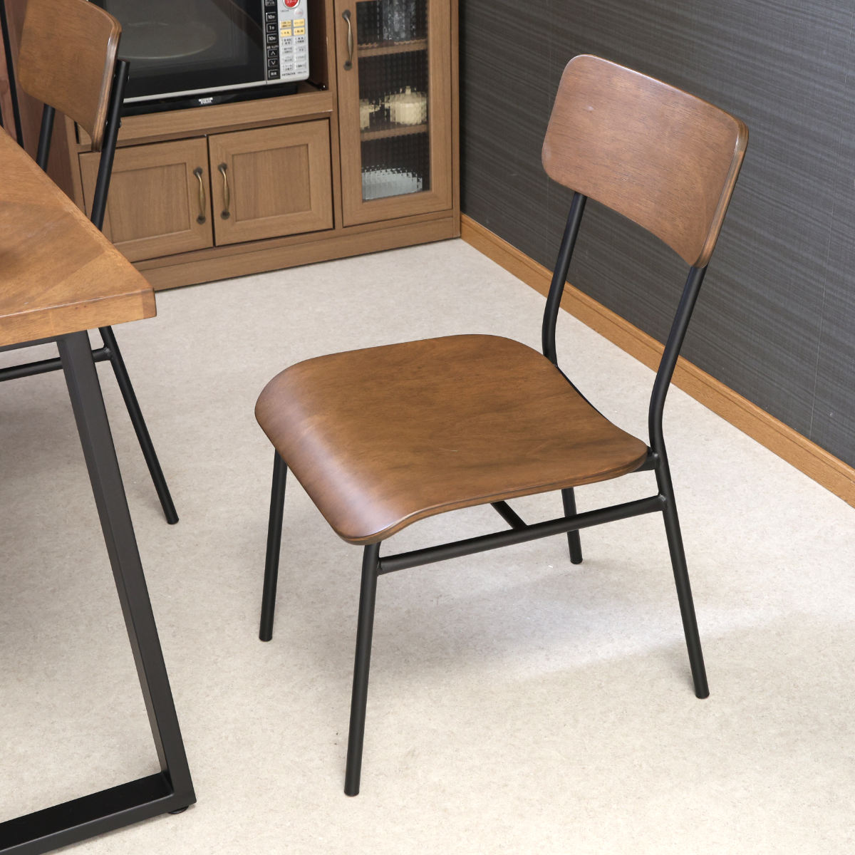 ダイニングチェア 座面高39.5cm 2脚セット DECO 木製 （ チェア