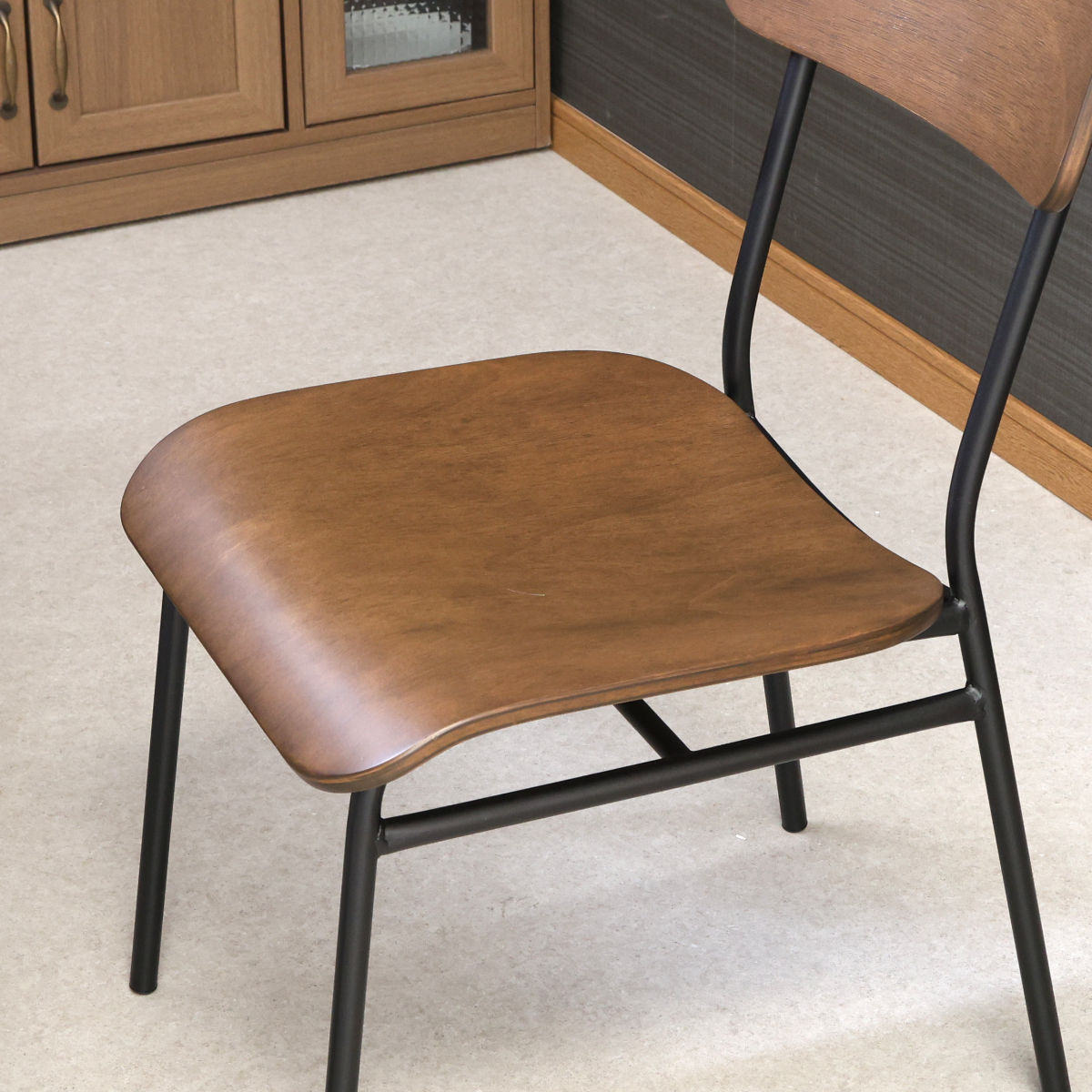 ダイニングチェア 座面高39.5cm 2脚セット DECO 木製 （ チェア