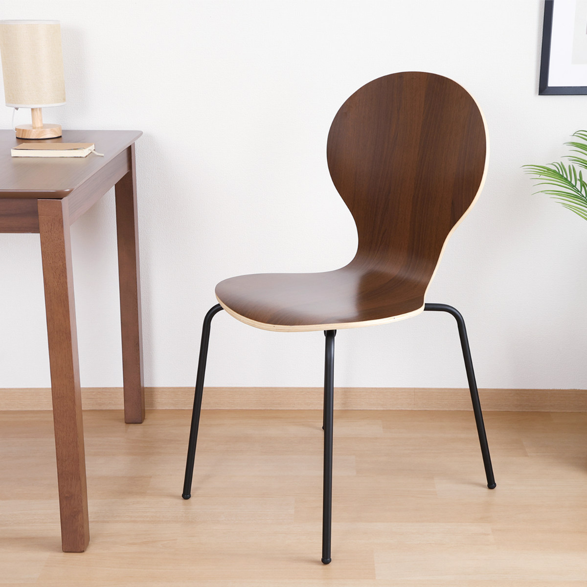 ダイニングチェア 座面高45cm 2脚セット エピチェアー ブラック