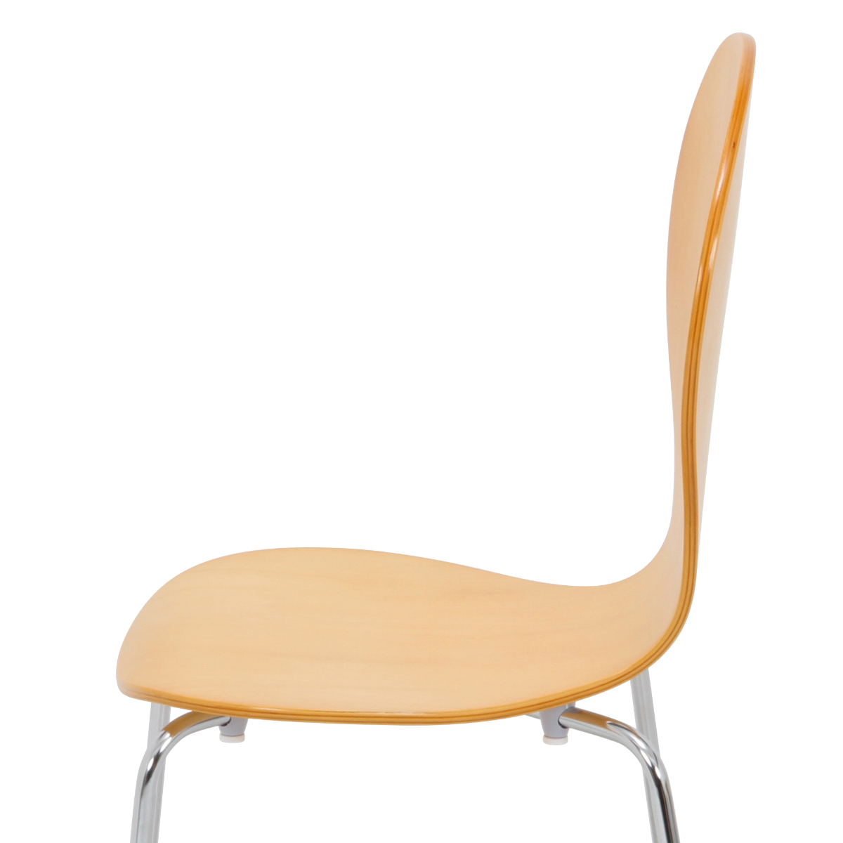 ダイニングチェア 座面高45cm 2脚セット エピチェアー スタッキングチェア ( チェア ダイニング イス 椅子 木目調 食卓椅子 肘なし 軽量 いす 食卓 リビング リビングチェア シンプル デスクチェア メラミン加工 ) 【ホワイト】 ホワイト