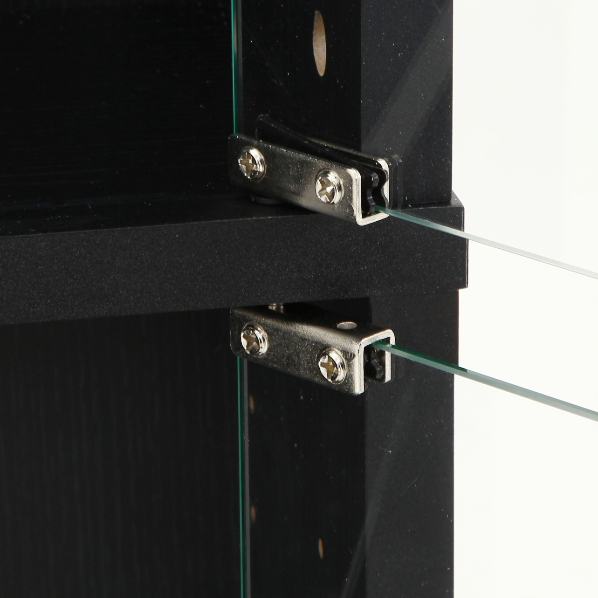 コレクションケース 幅48.5cm TOR ハイタイプ ガラス扉 ( ラック 棚 ディスプレイ ウィスキー棚 ウイスキー棚 収納 展示 フィギュアケース 見せる収納 可動棚 ブラック ホワイト ) 【ホワイト】 ホワイト