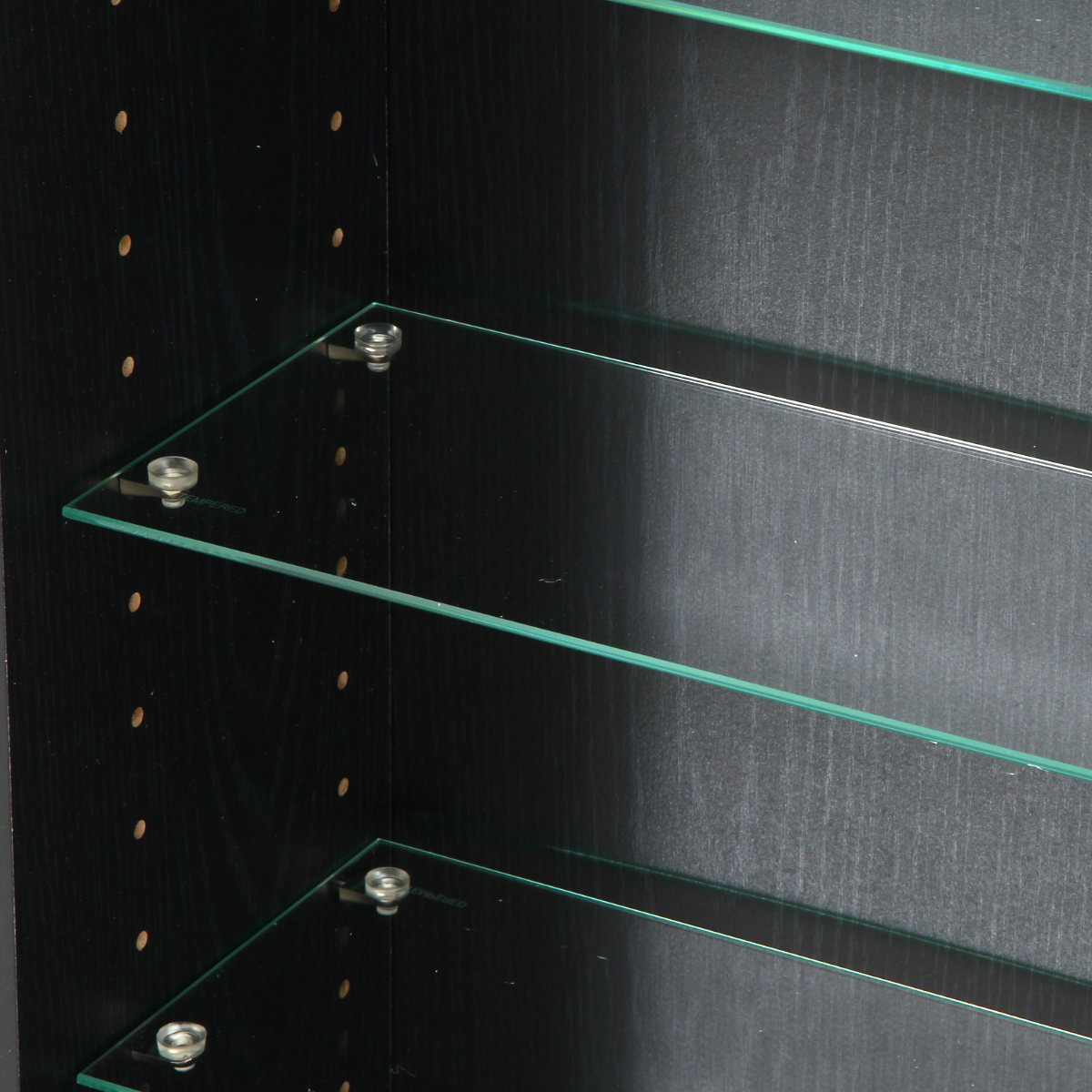 コレクションケース 幅48.5cm TOR ハイタイプ ガラス扉 ( ラック 棚 ディスプレイ ウィスキー棚 ウイスキー棚 収納 展示 フィギュアケース 見せる収納 可動棚 ブラック ホワイト ) 【ホワイト】 ホワイト