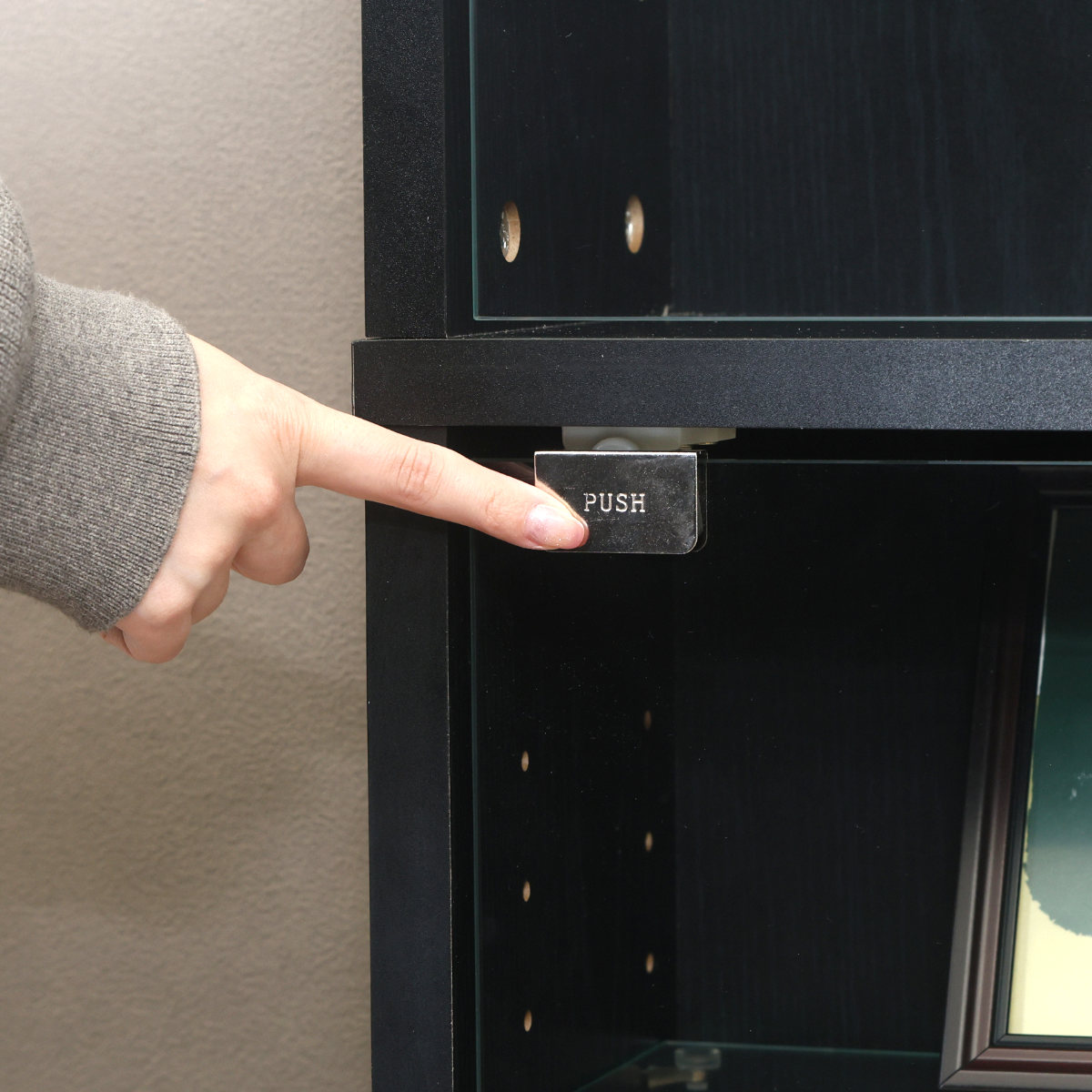 コレクションケース 幅48.5cm TOR ハイタイプ ガラス扉 ( ラック 棚 ディスプレイ ウィスキー棚 ウイスキー棚 収納 展示 フィギュアケース 見せる収納 可動棚 ブラック ホワイト ) 【ホワイト】 ホワイト