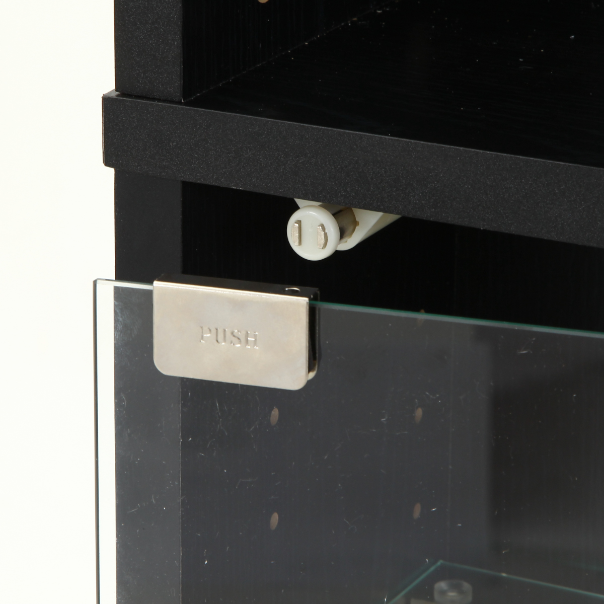 コレクションケース 幅48.5cm TOR ハイタイプ ガラス扉 ( ラック 棚 ディスプレイ ウィスキー棚 ウイスキー棚 収納 展示 フィギュアケース 見せる収納 可動棚 ブラック ホワイト ) 【ホワイト】 ホワイト