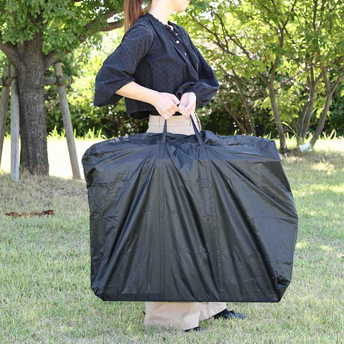 ガーデンテーブル&チェアセット elma ( ガーデン ソファ チェア テーブル 椅子 机 庭 屋外 センターテーブル 3点セット カフェ風 モダン インテリア バルコニー 室内 ホテル リゾート 折りたたみ 収納袋付 高級感 おしゃれ )