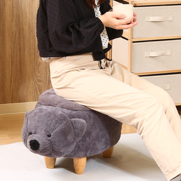 アニマルスツール クマ 収納 スツール 動物 椅子 キッズ イス チェア
