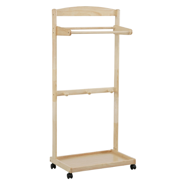 キッズハンガーラック　ランドセル掛け 木製　洋服掛け 楽天市場】【2段階高さ調節】キッズハンガーラック Linotte