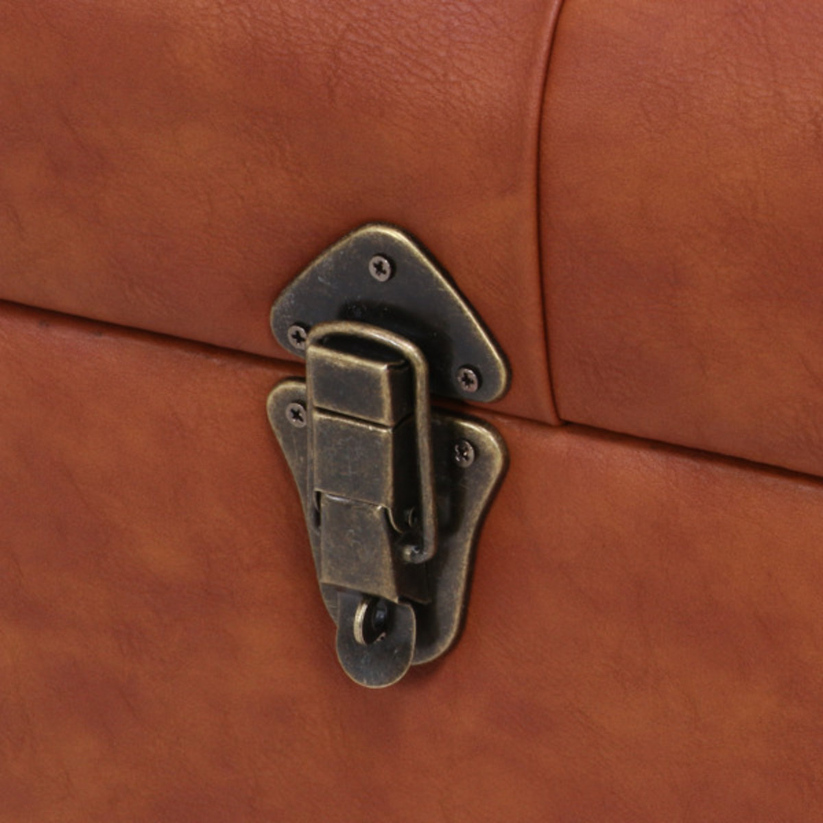 トランクベンチ 幅80.5cm トランク スツール 収納 ヴィンテージ調 レザー調 脚付き ( 2人掛け ベンチソファ 玄関 リビング 収納ベンチ ベンチスツール ベンチ 椅子 腰掛け チェア おしゃれ アンティーク調 ) 【ブラック】 ブラック