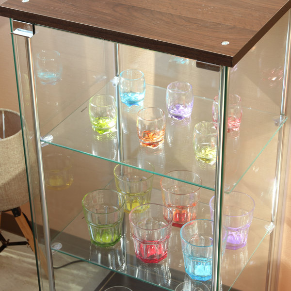 dショッピング |ショーケース 3段 コレクションケース ガラス製