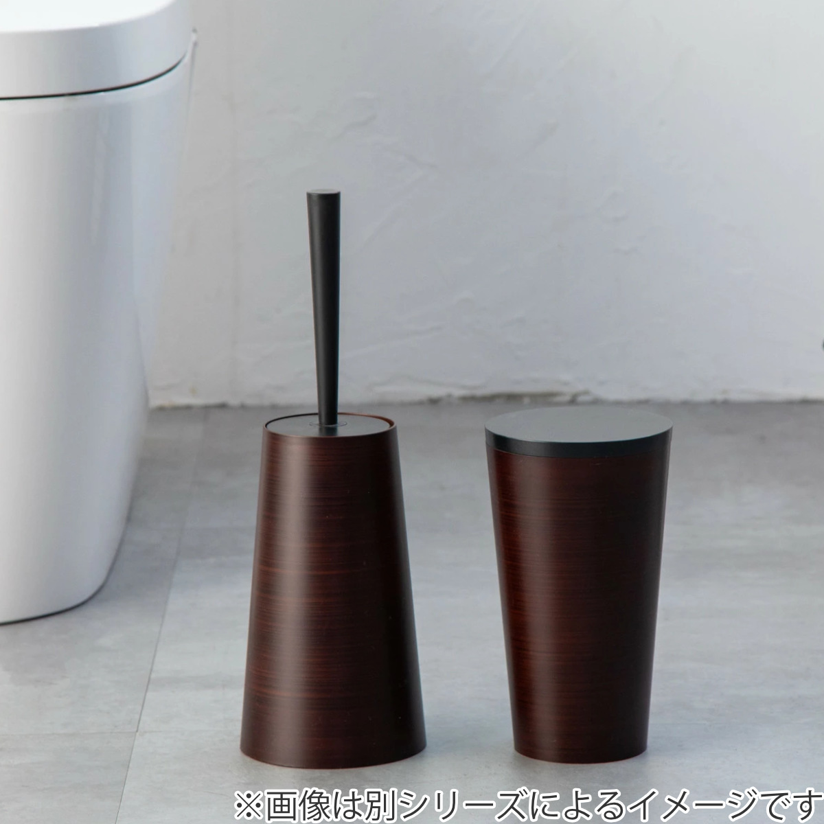 トイレブラシ ダスパースタイル 抗菌 ( トイレ ブラシ トイレ掃除 トイレ用ブラシ ケース付き 日本製 トイレ掃除用品 水はね防止ガード スタイリッシュ シンプル スモークグレー スモークブルー ) 【スモークブルー】 スモークブルー