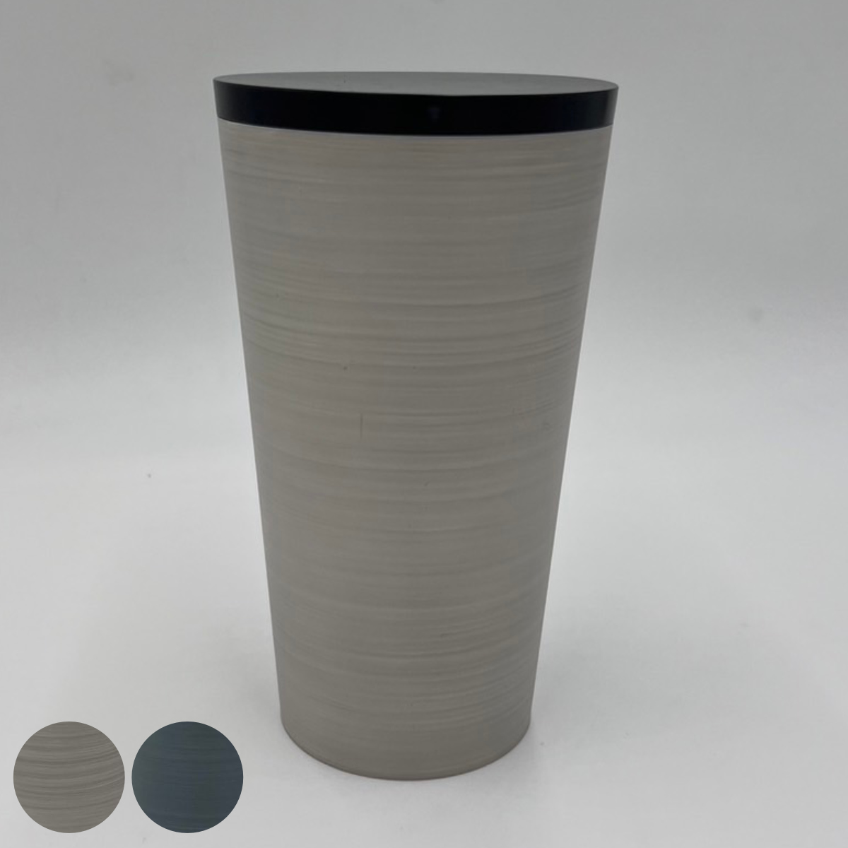 トイレポット ダスパースタイル 抗菌 （ サニタリーポット トイレ用 ごみ箱 汚物入れ スリム 日本製 トイレ用品 ダストボックス サニタリー用品 トイレタリー スタイリッシュ シンプル スモークグレー スモークブルー ） 【スモークグレー】