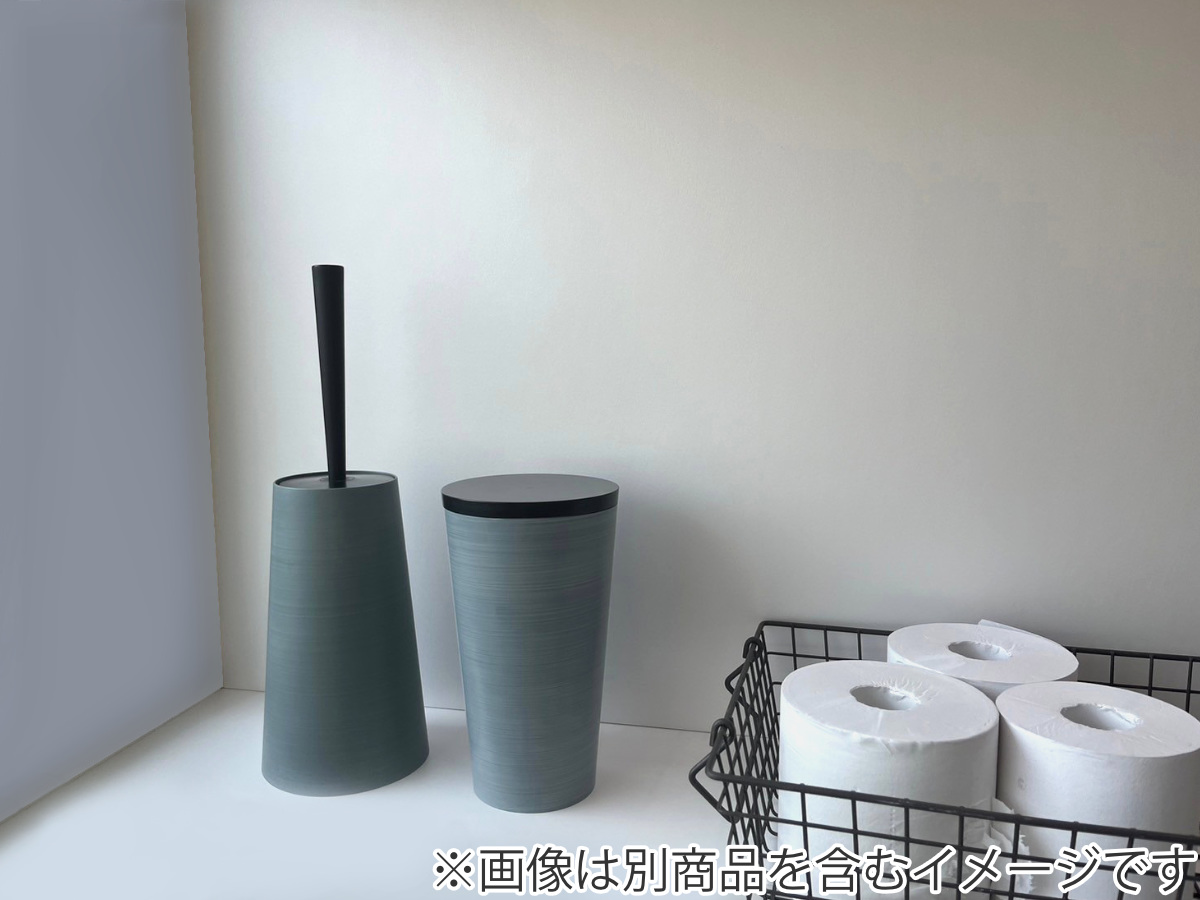 トイレポット ダスパースタイル 抗菌 ( サニタリーポット トイレ用 ごみ箱 汚物入れ スリム 日本製 トイレ用品 ダストボックス サニタリー用品 トイレタリー スタイリッシュ シンプル スモークグレー スモークブルー ) 【スモークグレー】 スモークグレー