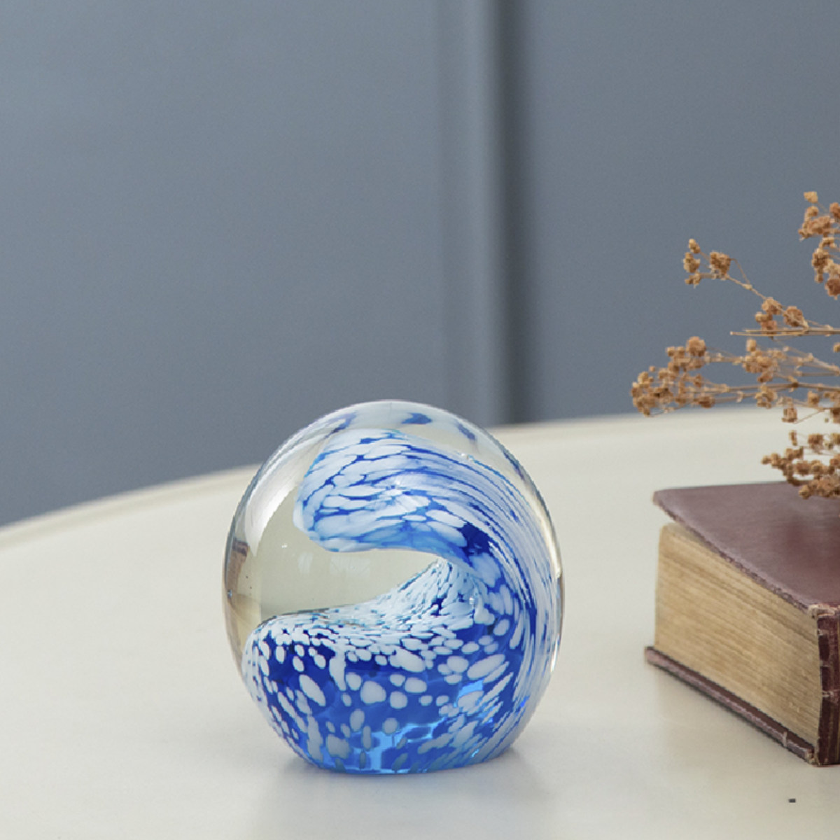 ガラスインテリアオブジェ（Glass interior objects） ウェーブ