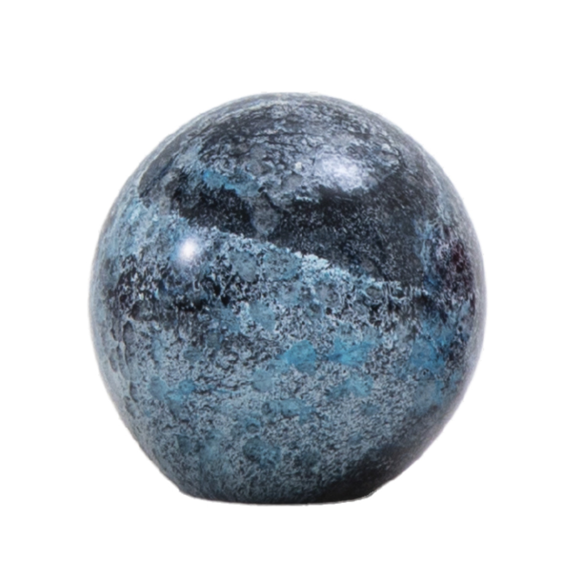 ガラスインテリアオブジェ(Glass interior objects) ミックス S ( ガラス オブジェ 置き物 ガラス細工 玄関 ペーパーウェイト インテリア 丸 コンパクト ニッチ トイレ 癒し 手作り ガラス工芸 ガラスオブジェ インテリア雑貨 ) 【ブルー】 ブルー