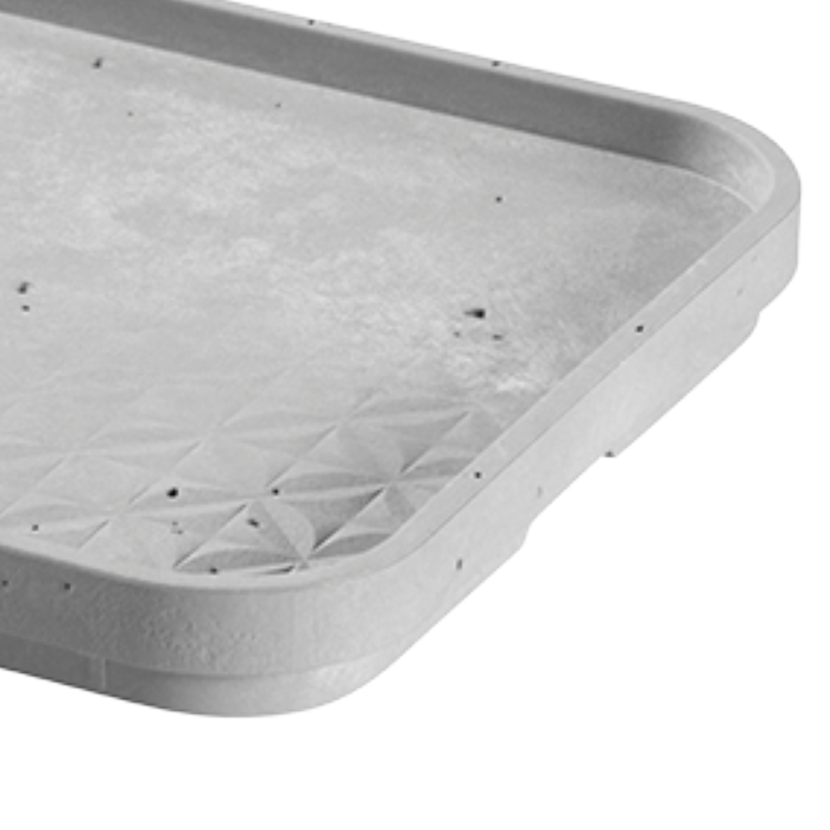 ふた 収納ボックス CURVER Beton S 幅24.4×奥行16.8×高さ2.1cm ( 収納 トレー トレイ プレート フタ 蓋 プラスチック コンクリート風 おしゃれ 小物置き 小物収納 小物入れ シンプル リビング 玄関 整理整頓 一時置き 卓上 )