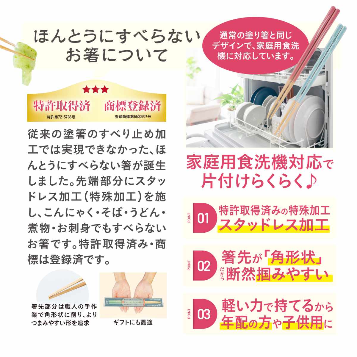 ほんとうにすべらないお箸 子供用 18cm グレージュ HSR-111 ( 食洗機対応 お箸 はし おはし ハシ カトラリー すべらない 滑らない 自宅用 プレゼント 普段使い 子ども シンプル おしゃれ ) 【グレー】 グレー