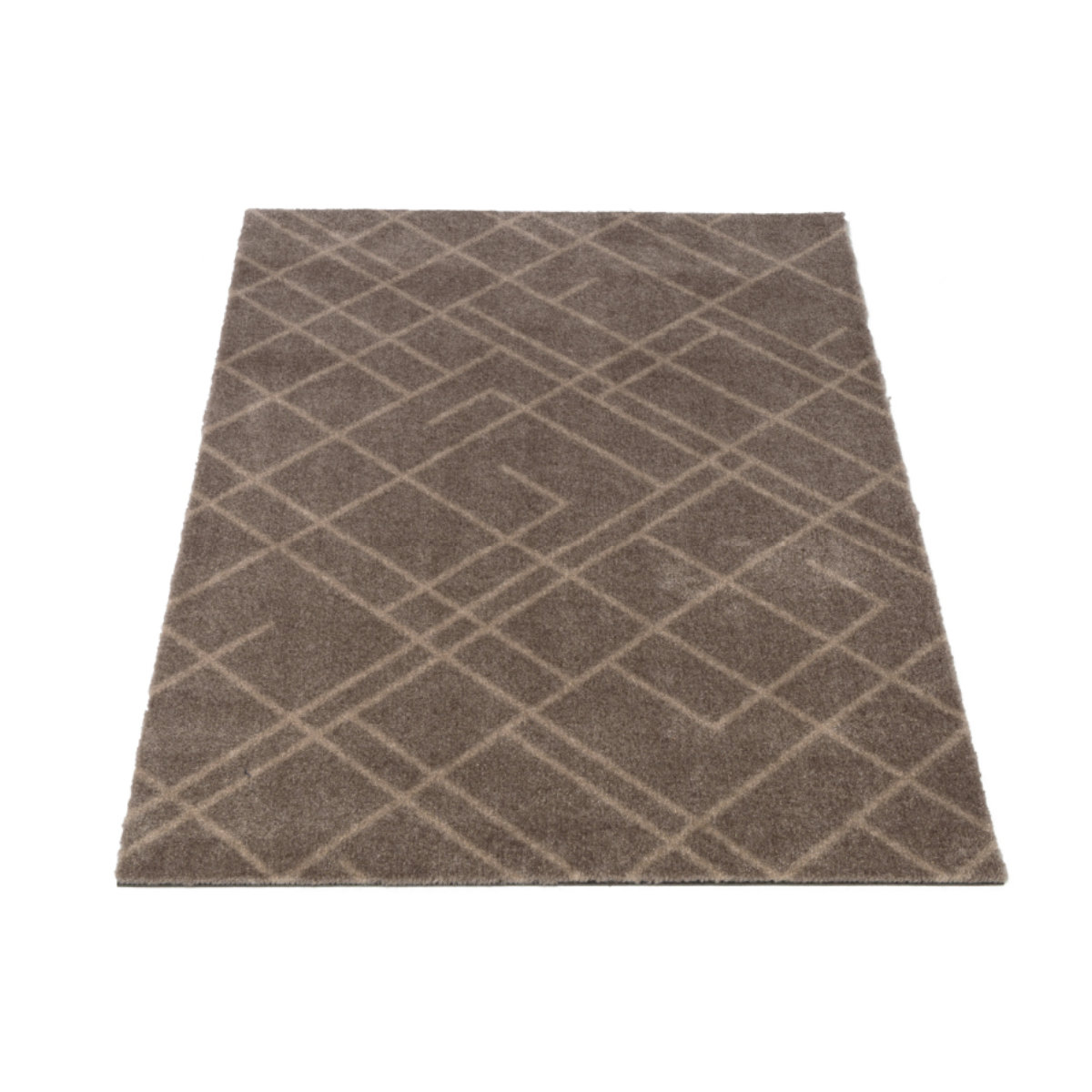 玄関マット チカ コペンハーゲン フロアマット 40×90 屋内 ( マット 玄関 ストライプ ドット はさみで切れる 幅90cm 敷き物 ラグ 滑り止め インテリア 室内用マット おしゃれ ベージュ ブラック 洗面所 ランドリー 敷物 ) 【ドットブラック】 ドットブラック