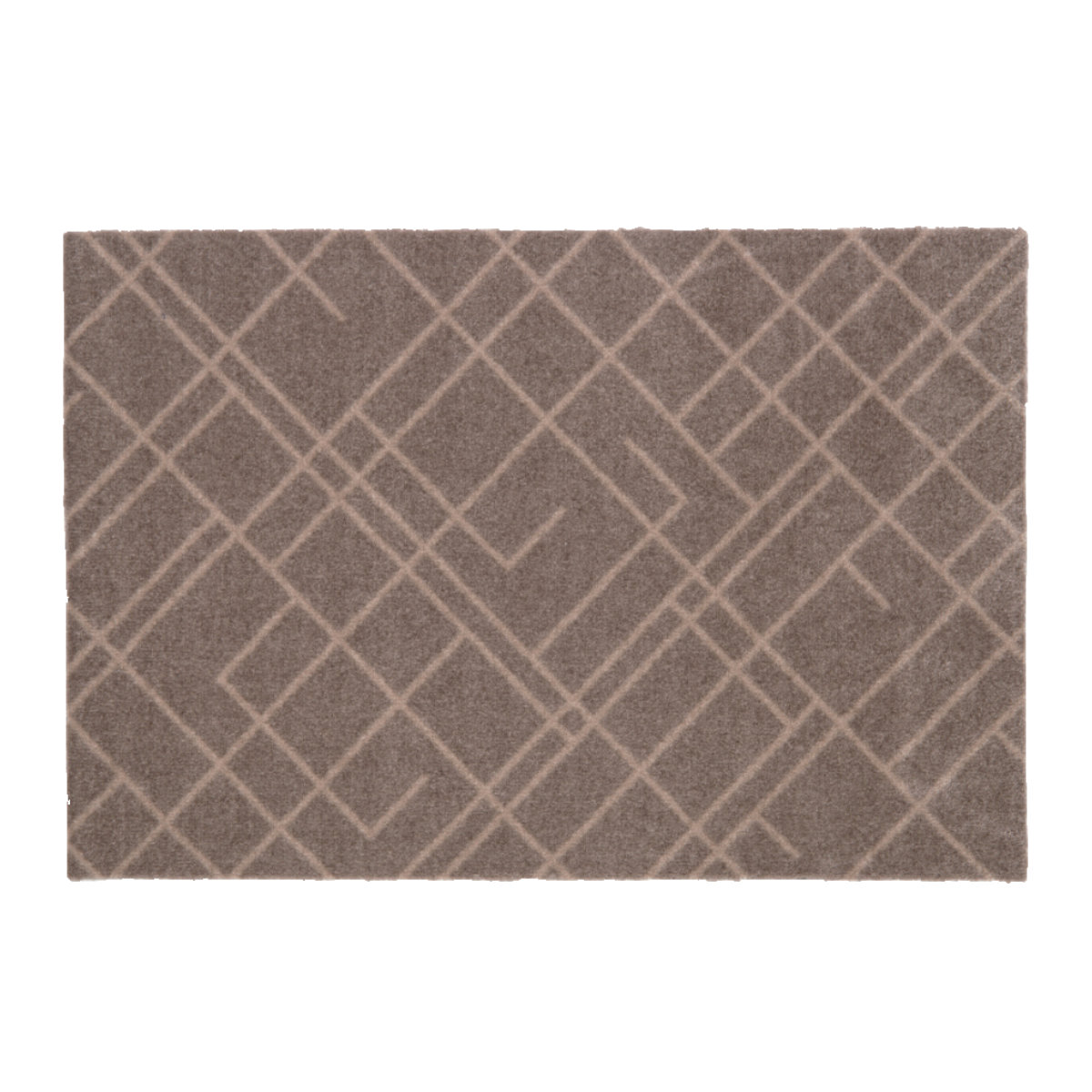 玄関マット チカ コペンハーゲン フロアマット 40×90 屋内 ( マット 玄関 ストライプ ドット はさみで切れる 幅90cm 敷き物 ラグ 滑り止め インテリア 室内用マット おしゃれ ベージュ ブラック 洗面所 ランドリー 敷物 ) 【ドットブラック】 ドットブラック