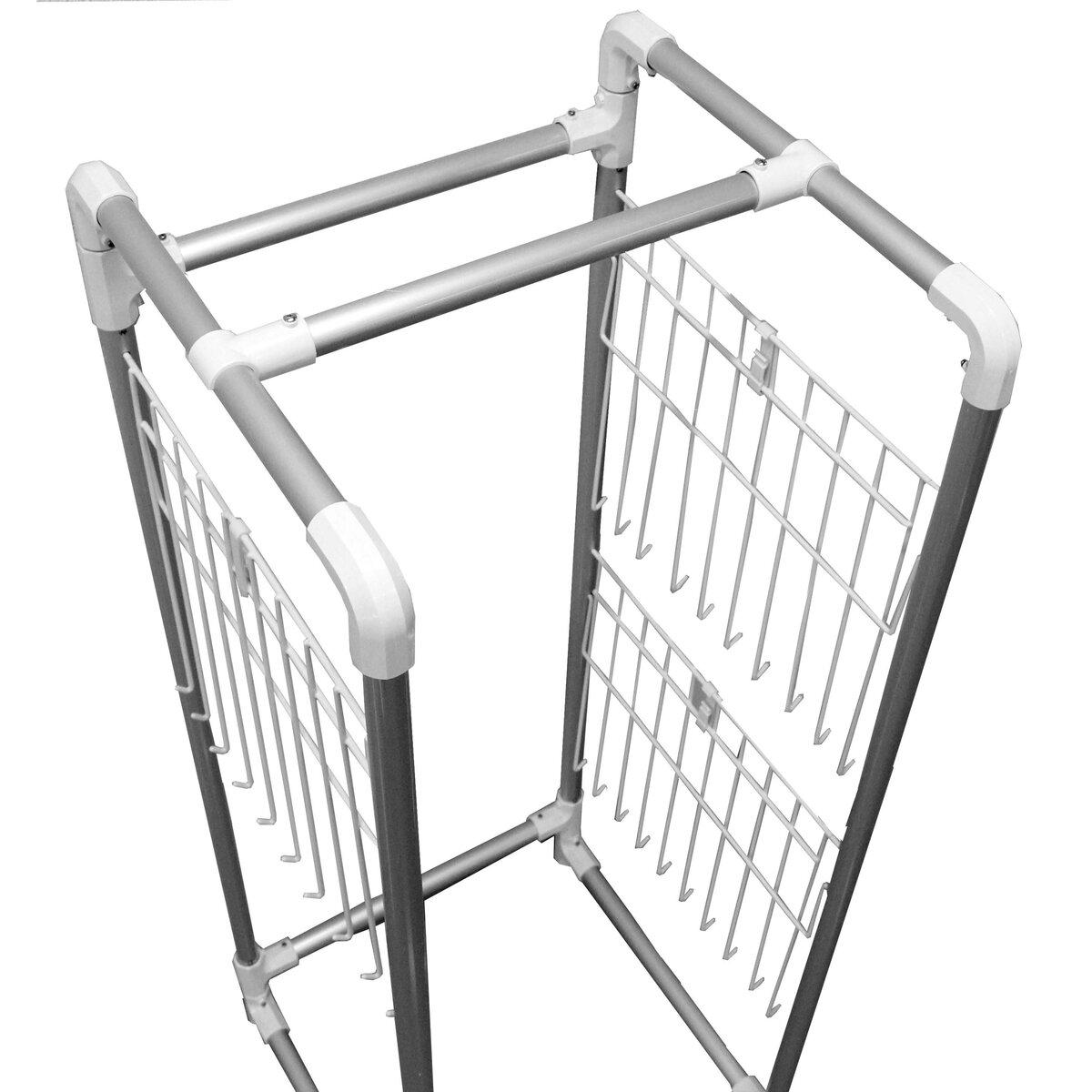 物干し 室内 コンパクト Leger キャスター付きコンパクトアルミ物干し ( ハンガー 物干しスタンド 洗濯 日本製 軽量 アルミ ランドリー 衣類 折り畳み キャスター 省スペース シンプル )