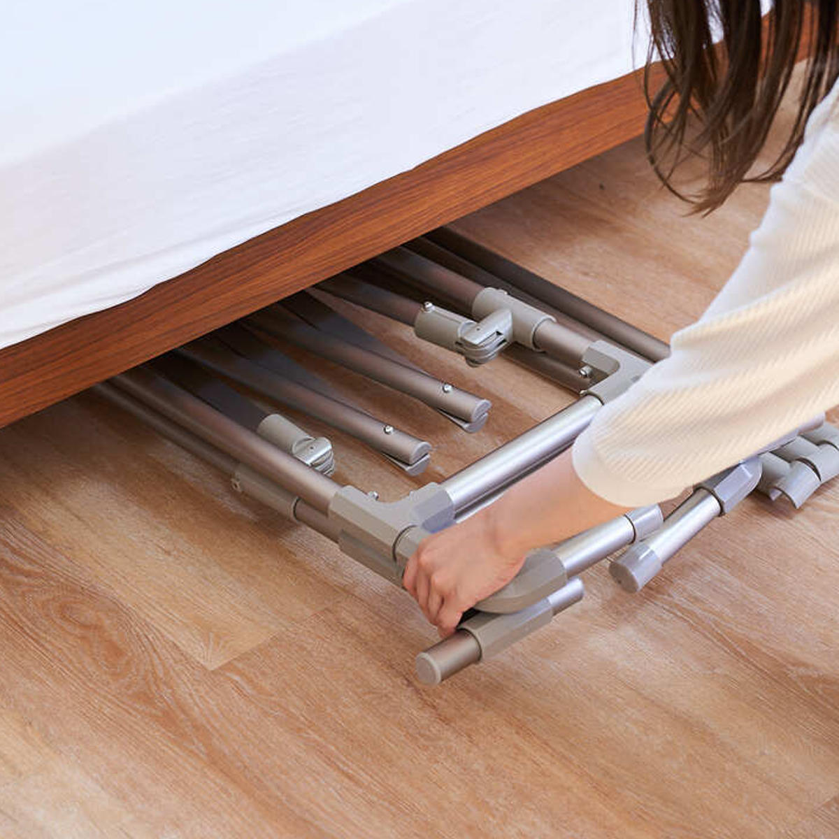 物干し 室内 室外 布団干し Leger 布団も干せるアルミ物干し ( ハンガー 物干しスタンド 洗濯 布団 日本製 軽量 アルミ ランドリー 衣類 折り畳み コンパクト キャスター 省スペース シンプル )