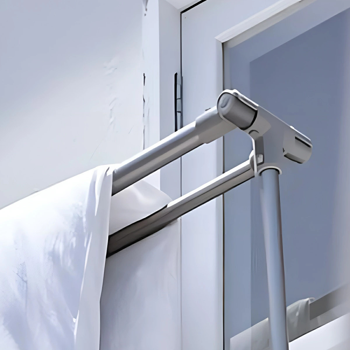 物干し 室内 室外 布団干し Leger 布団も干せるアルミ物干し ( ハンガー 物干しスタンド 洗濯 布団 日本製 軽量 アルミ ランドリー 衣類 折り畳み コンパクト キャスター 省スペース シンプル )