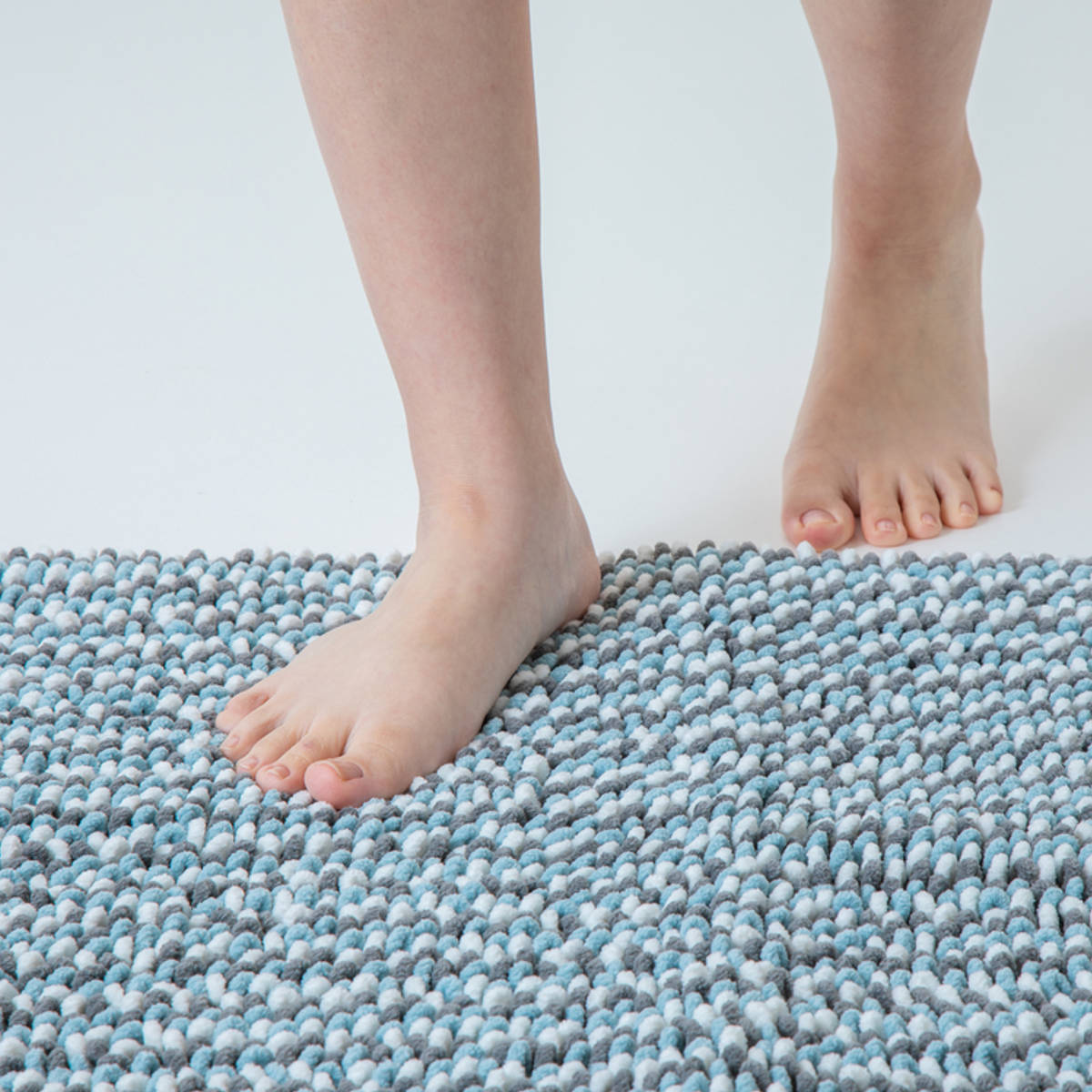 バスマット 50×70cm マイクロファイバー モフバスマット ポコット ( お風呂マット バス マット 吸水速乾 抗菌 お風呂 浴室 長方形 50×70 足ふきマット ピンク ブルー ネイビー ) 【ピンク】 ピンク