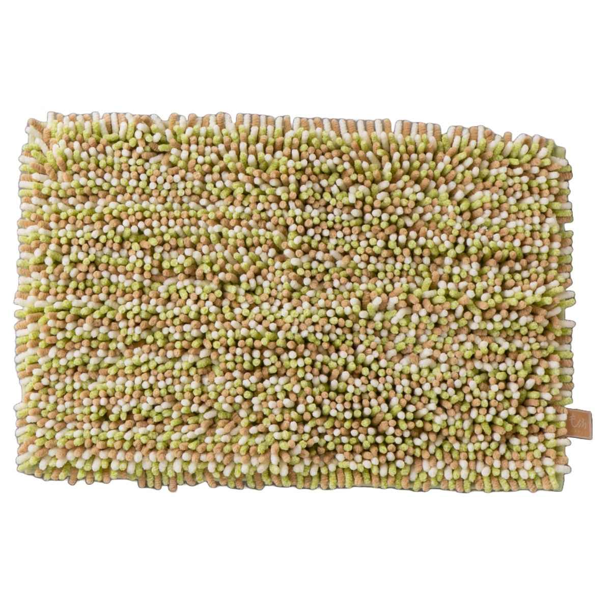 バスマット マイクロファイバー 40×60cm もふバスマット ( お風呂マット バス マット 吸水 抗菌 防臭 お風呂 浴室 長方形 40×60 足ふきマット 滑りどめ ) 【よもぎ】 よもぎ