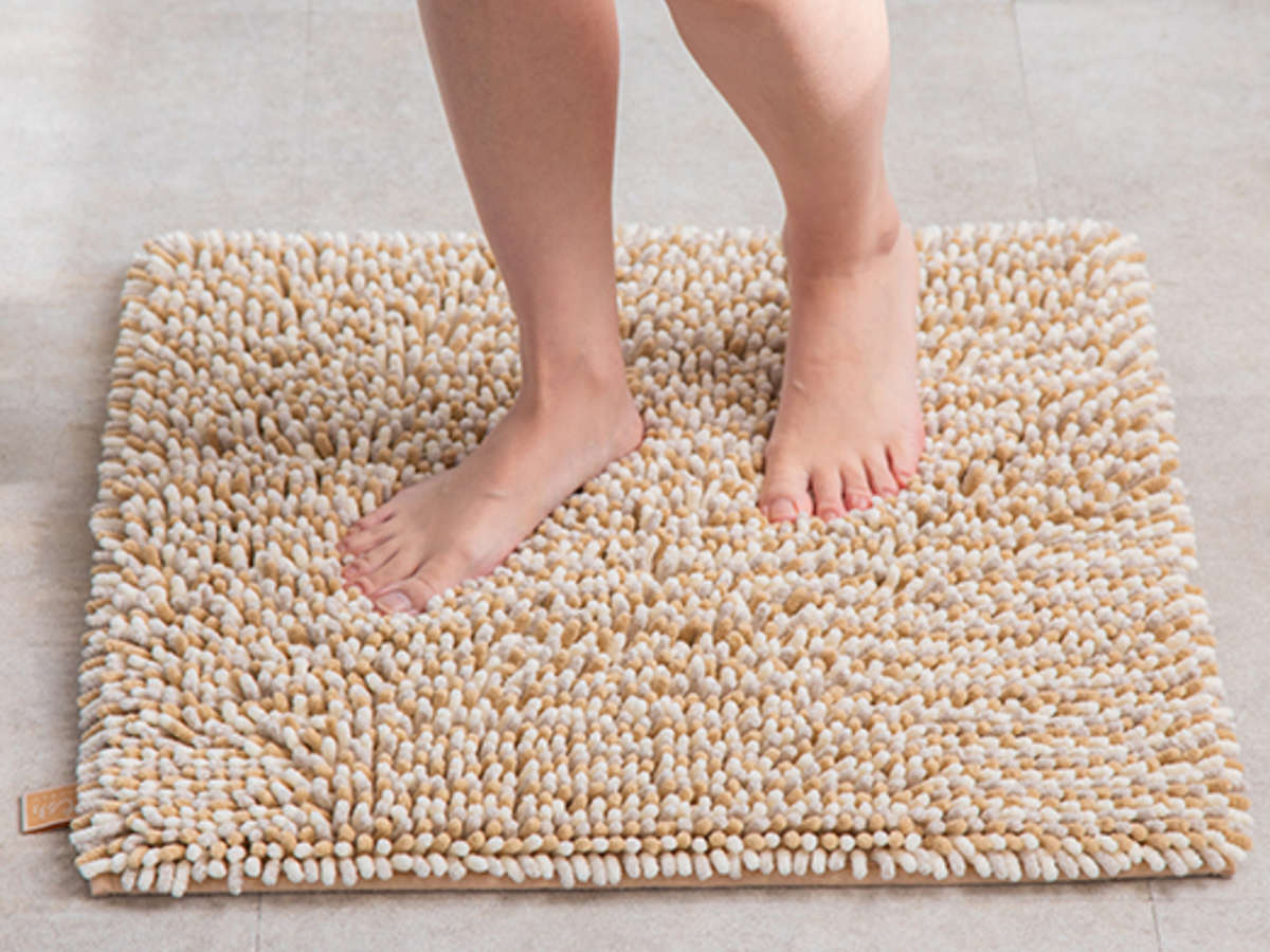 バスマット マイクロファイバー 60×60cm もふバスマット ( お風呂マット バス マット 吸水 抗菌 防臭 お風呂 浴室 正方形 60×60 足ふきマット 滑りどめ ) 【サクラ】 サクラ