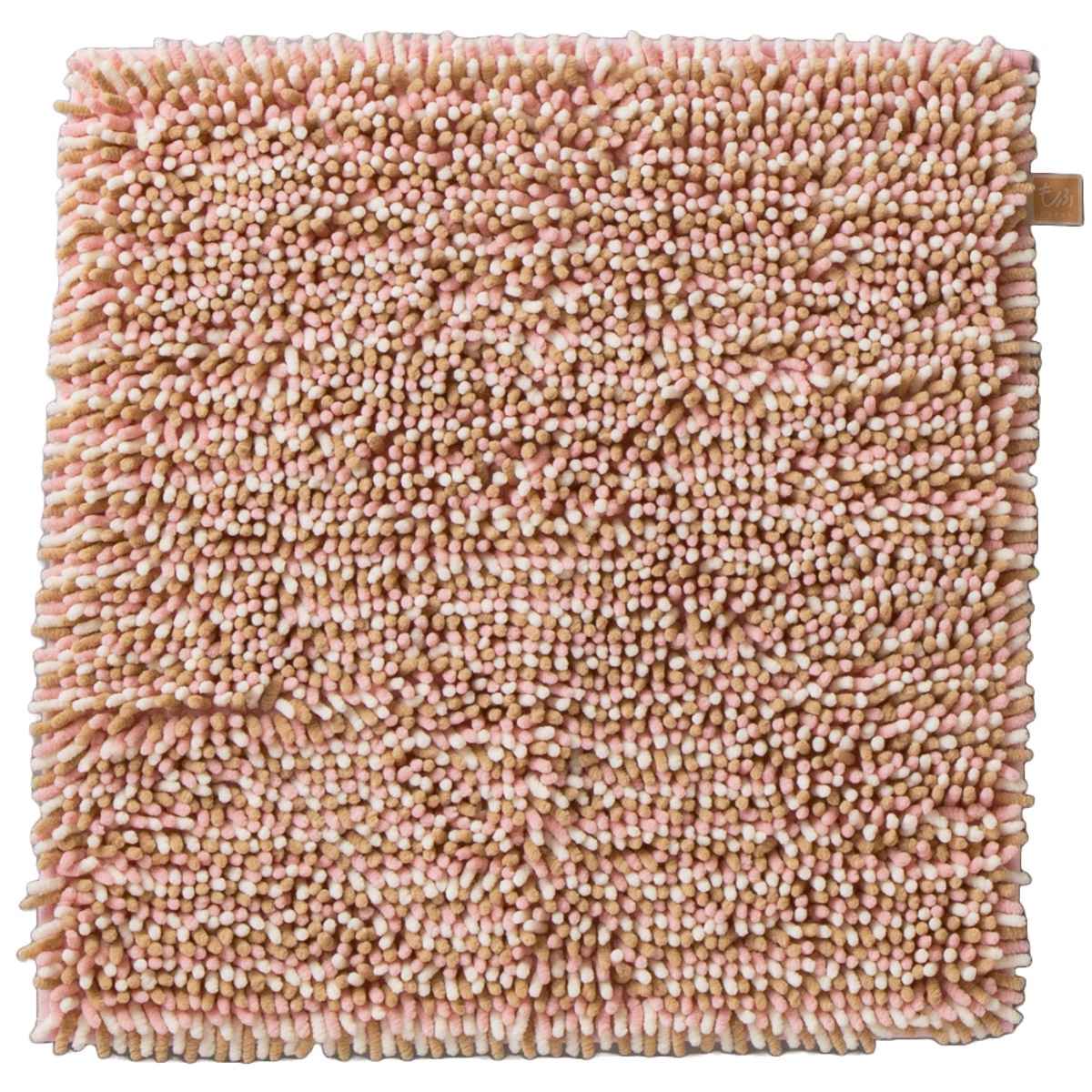 バスマット マイクロファイバー 60×60cm もふバスマット ( お風呂マット バス マット 吸水 抗菌 防臭 お風呂 浴室 正方形 60×60 足ふきマット 滑りどめ ) 【サクラ】 サクラ