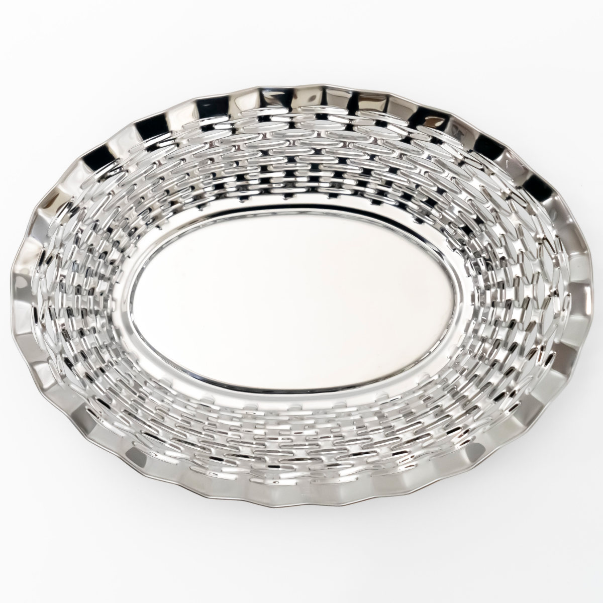 かご Roger Orfevre ステンレスバスケット オーバル L シルバー ( トレー トレイ バスケット 収納 卓上収納 小物入れ お小物置き 一時置き 小物トレイ おしゃれ ステンレス 水洗い 洗える リビング収納 クラシカル )
