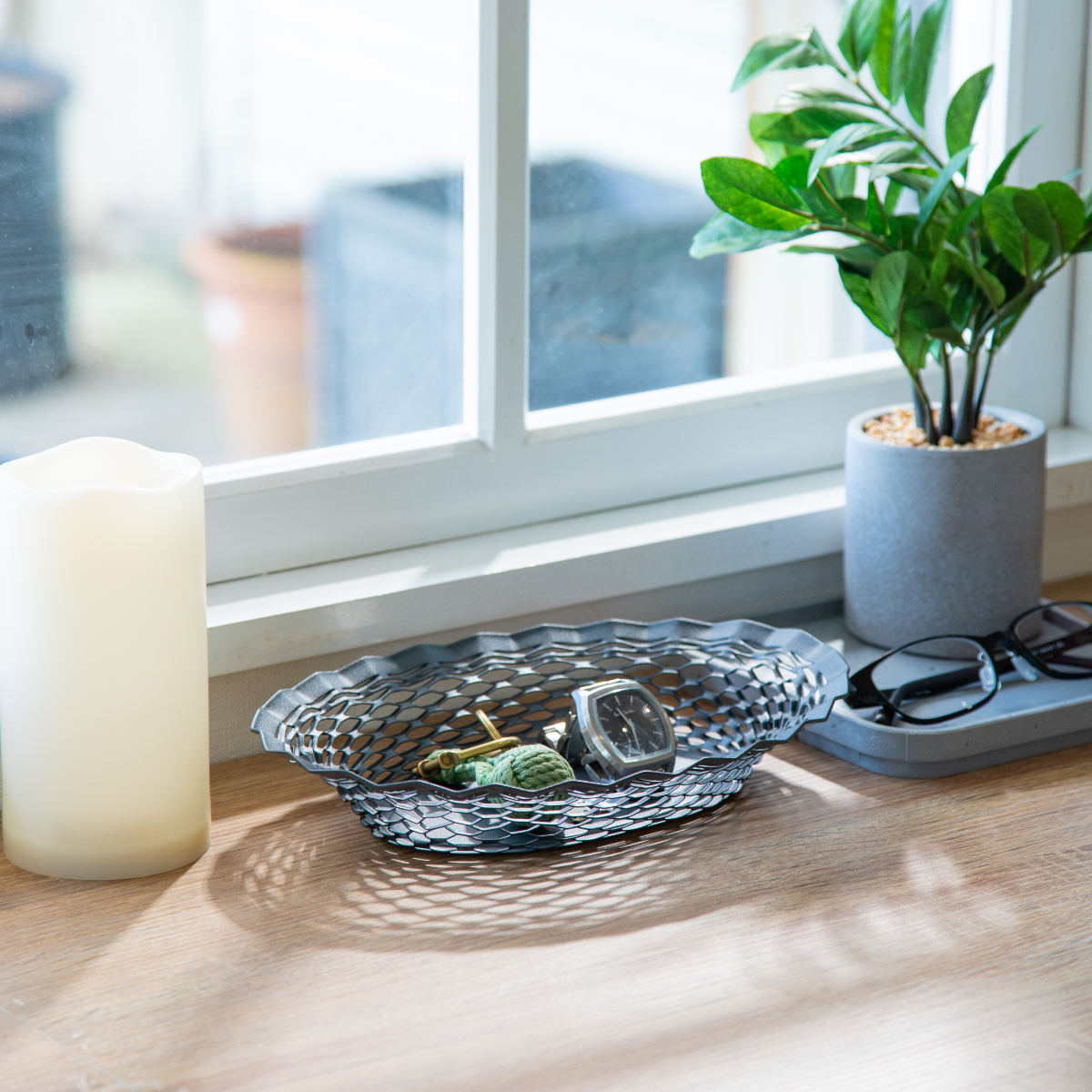 かご Roger Orfevre ステンレスバスケット オーバル S ( トレー トレイ バスケット 収納 卓上収納 小物入れ お小物置き 一時置き 小物トレイ おしゃれ ステンレス 水洗い 洗える リビング収納 クラシカル ) 【ブルー】 ブルー