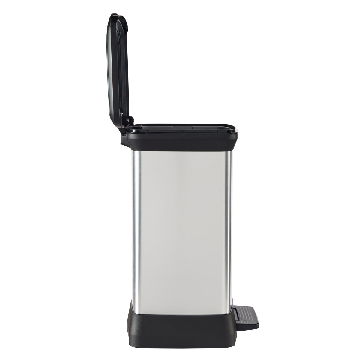 ゴミ箱 30L ステンレス Deco ペダルビン ペダル式 ( ごみ箱 30リットル デコ ペダル ふた付き 軽量 シンプル プラスチック スタイリッシュ 袋止め付き 分別 )