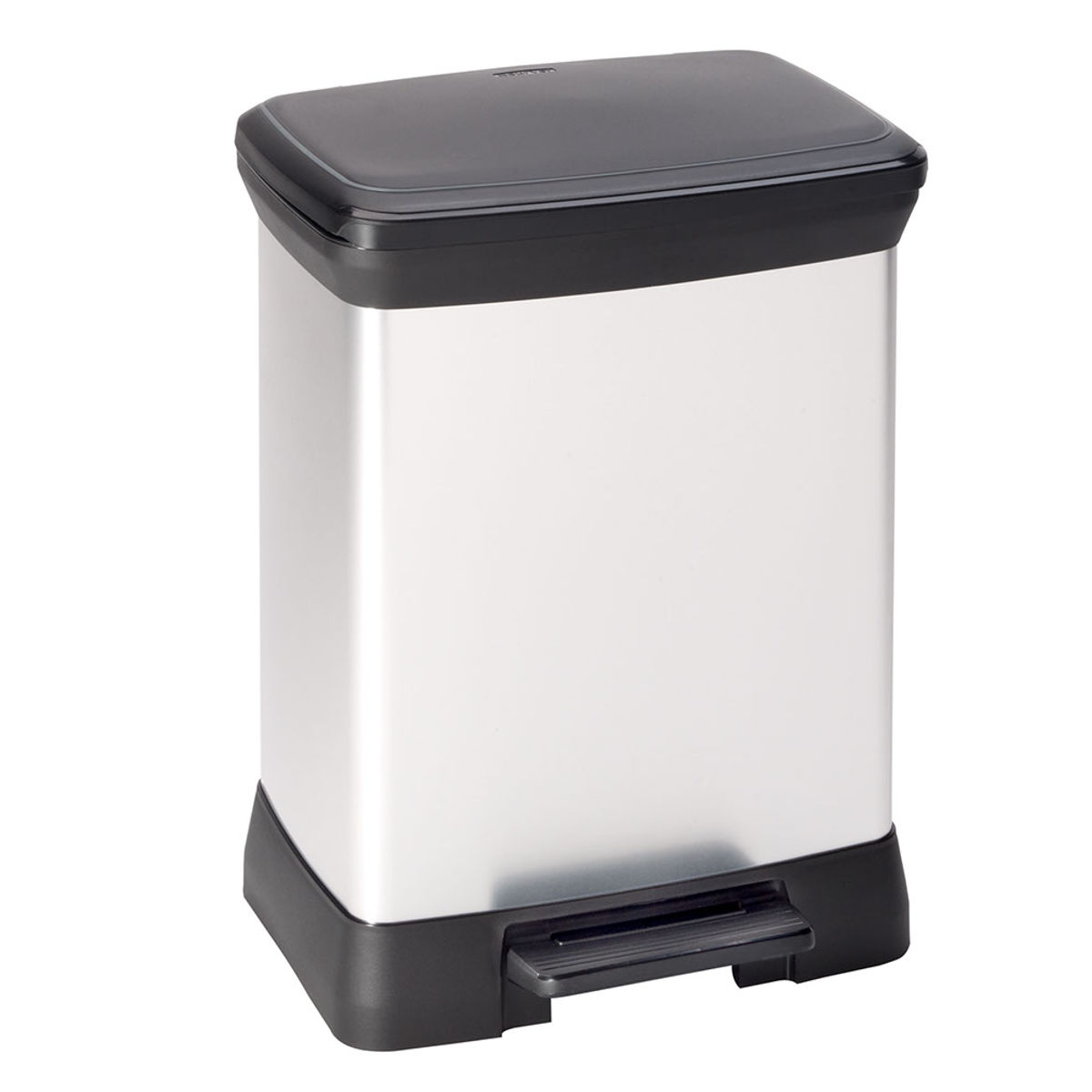 ゴミ箱 30L ステンレス Deco ペダルビン ペダル式 ( ごみ箱 30リットル デコ ペダル ふた付き 軽量 シンプル プラスチック スタイリッシュ 袋止め付き 分別 )
