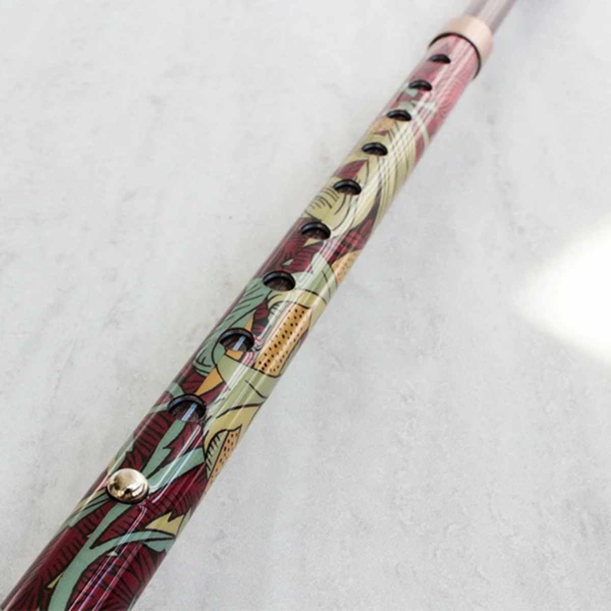 杖 ウィリアムモリス ハニーサックル&チューリップ 伸縮 軽量 おしゃれ 女性 介護 ( 伸縮杖 10段階調節 つえ ウィリアム・モリス ストラップ付き 滑りにくい 歩行補助 外出 散歩 転倒防止 高級感 介護用品 )