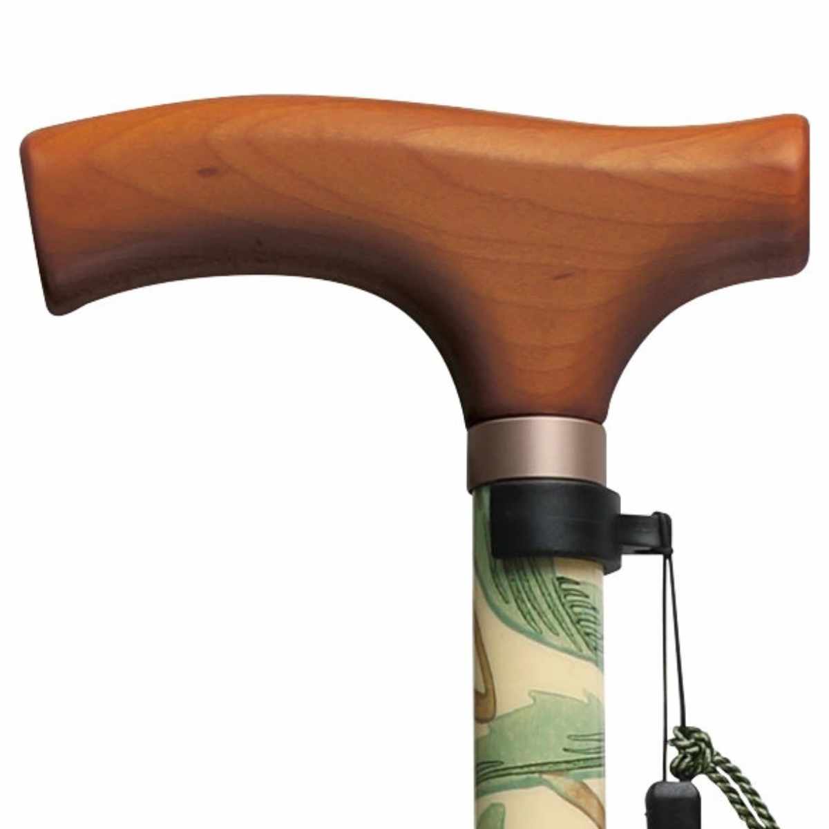 杖 ウィリアムモリス ウィローボウ 伸縮 軽量 おしゃれ 女性 介護 ( 伸縮杖 10段階調節 つえ ウィリアム・モリス ストラップ付き 滑りにくい 歩行補助 外出 散歩 転倒防止 高級感 介護用品 )