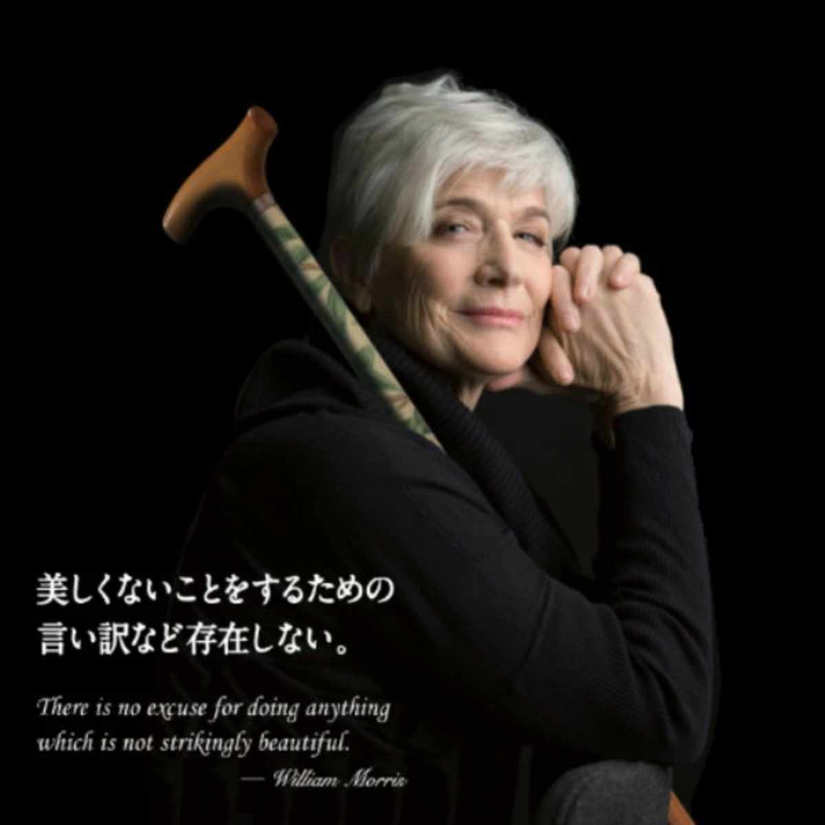 杖 ウィリアムモリス ジャスミン 伸縮 軽量 おしゃれ 女性 介護 ( 伸縮杖 10段階調節 つえ ウィリアム・モリス ストラップ付き 滑りにくい 歩行補助 外出 散歩 転倒防止 高級感 介護用品 )