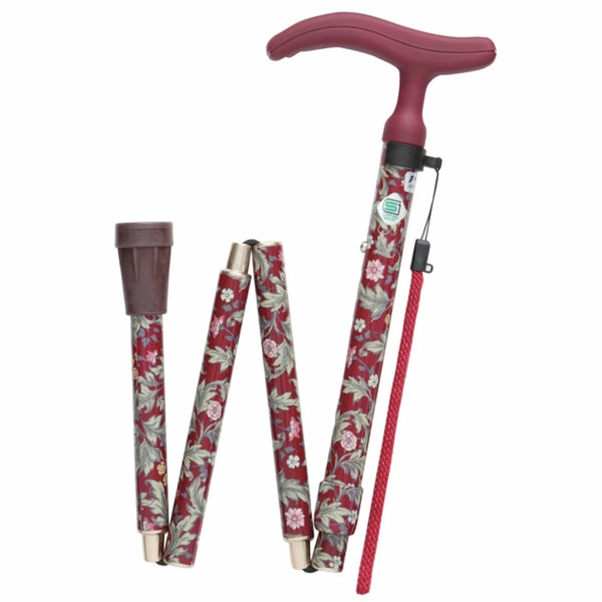 杖 アクティブグレース 折りたたみ 軽量 ステッキ おしゃれ 女性 介護 ( 5段階調節 つえ アルミ製 アルミ SGマーク 外出 福祉散歩 滑りにくい 立ち上がりやすい 立ち上がり補助 転倒防止 負担軽減 ) 【桜ピンク】 桜ピンク