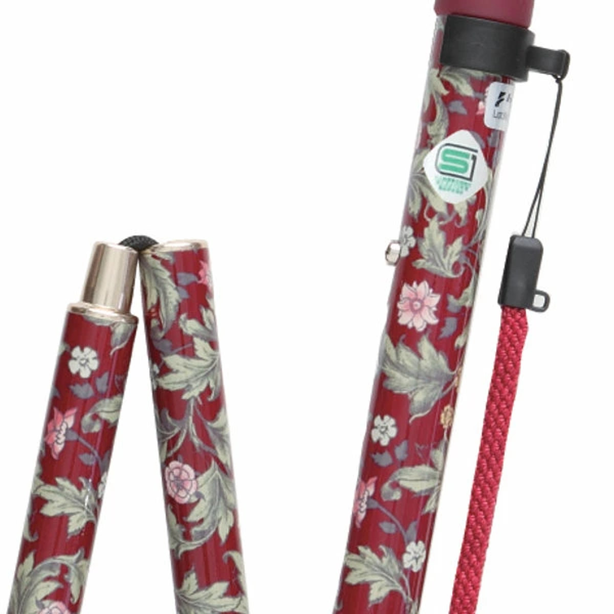 杖 アクティブグレース 折りたたみ 軽量 ステッキ おしゃれ 女性 介護 ( 5段階調節 つえ アルミ製 アルミ SGマーク 外出 福祉散歩 滑りにくい 立ち上がりやすい 立ち上がり補助 転倒防止 負担軽減 ) 【桜ピンク】 桜ピンク