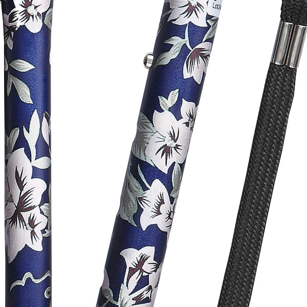 杖 折りたたみ 女性 男性 軽量 おしゃれ プレゼント ( ステッキ レディース 折り畳み アルミ製 メンズ 持ち運び 携帯 介護 歩行 ウォーキング SGマーク アルミ 散歩 補助 サポート ) 【青】 青