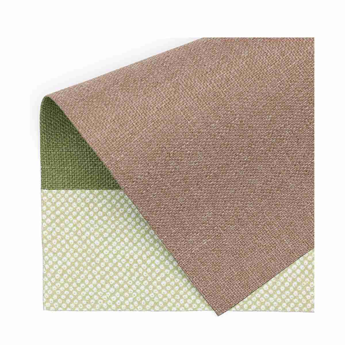 ランチョンマット Pressence 鹿の子両面はっ水ティーマット 32×22.5cm ( 撥水 日本製 洗える リバーシブル ランチマット プレースマット おしゃれ かわいい ティータイム 両面 ティーマット 上品 来客用 ランチ会 テーブルウェア ) 【ブラウン】 ブラウン