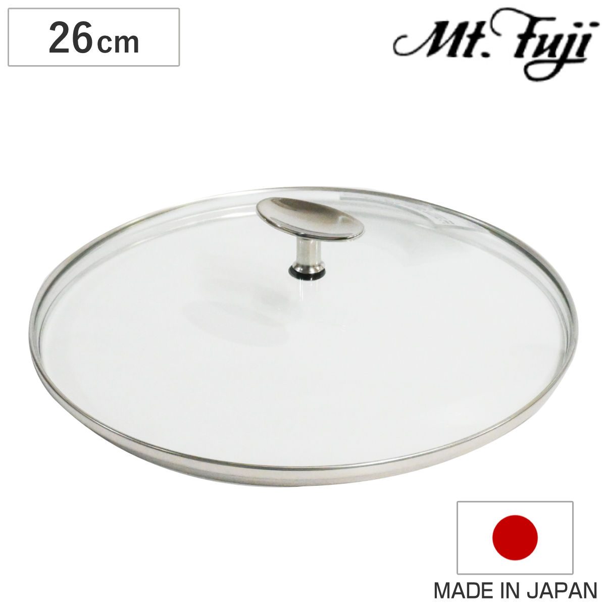 ガラス蓋 26cm アルミクラッド三層フライパン専用 こだわりの道具 日本製 （ 蓋 フタ フライパン蓋 26センチ 国産 ガラスフタ ガラスふた 調理器具 調理用品 調理雑貨 調理小物 ）