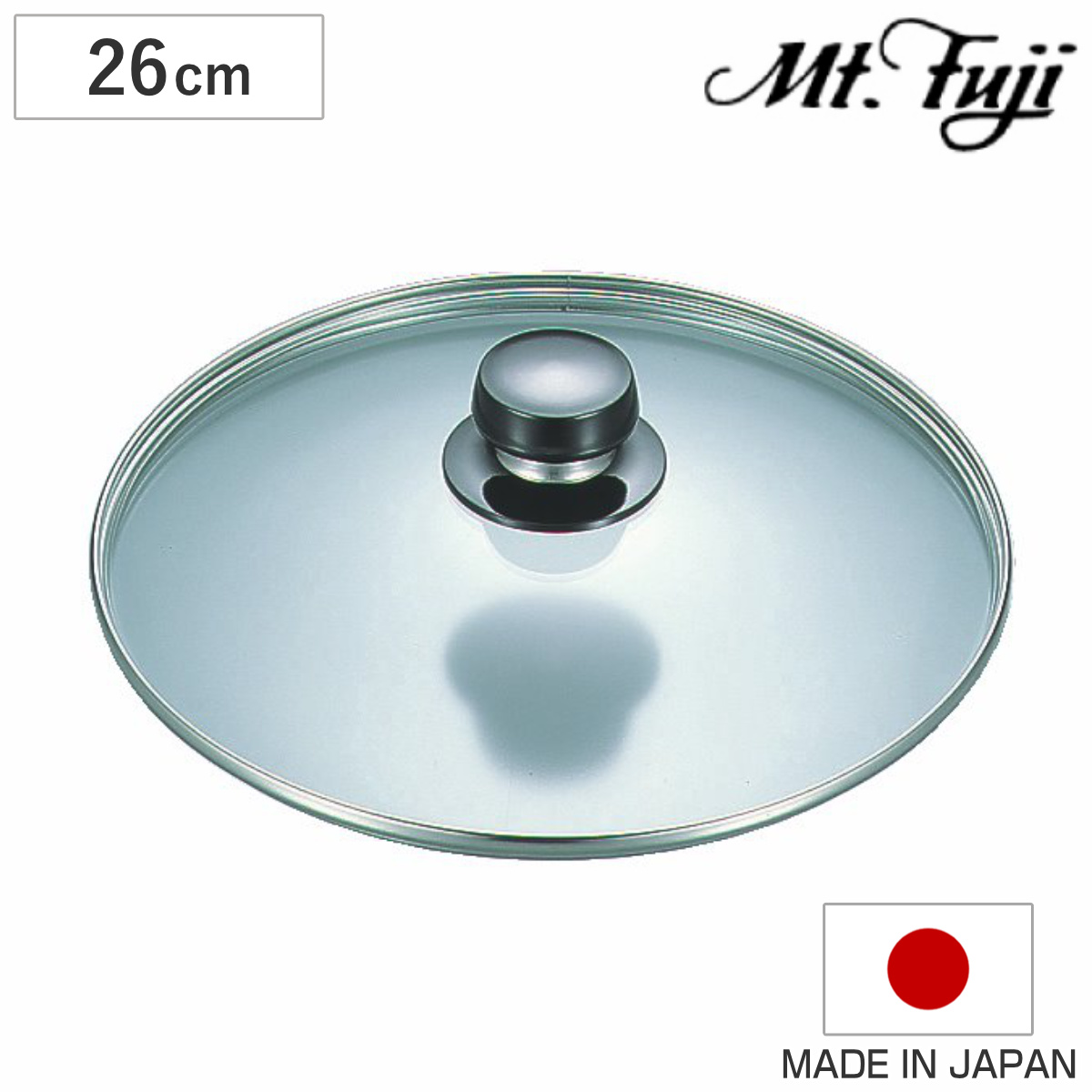 ガラス蓋 26cm フライパンDX専用 フジノス ( 蓋 フタ フライパン蓋 フライパンカバー 26センチ ガラスフタ ガラスふた 透明 調理器具 調理用品 調理雑貨 調理小物 燕三条 )