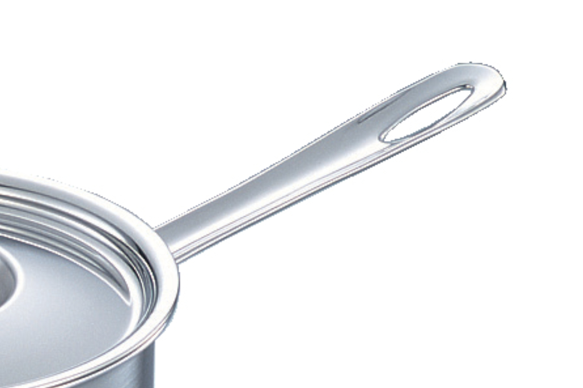 片手鍋 18cm IH対応 エレックマスター プロ ステンレス製 日本製 フジノス ( ガス火対応 アルミ ステンレス 蓋付き 鍋 なべ 片手なべ 18センチ フタ付き 3層構造 国産 丈夫 熱伝導 シンプル 職人 本格 燕三条 調理器具 )