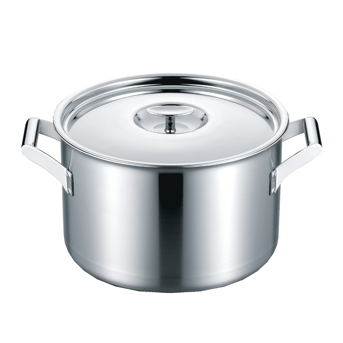 両手鍋 27cm 深型 IH対応 エレックマスター プロ ステンレス製 日本製 フジノス ( ガス火対応 アルミ ステンレス 蓋付き 鍋 なべ 両手なべ 27センチ フタ付き 3層構造 国産 丈夫 熱伝導 シンプル 職人 本格 燕三条 調理器具 )