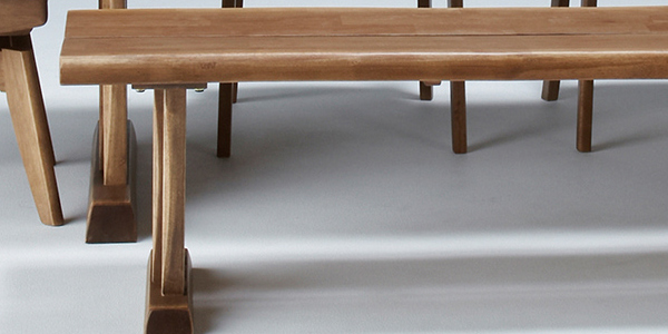 ベンチ 幅130cm 木製 天然木 無垢材 食卓 ダイニング 椅子 イス いす
